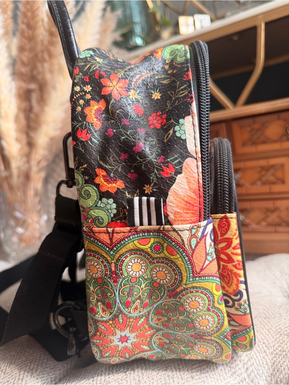 Adidas x FARM Rio Floral Mini Backpack Multicolor - Picture 3 of 16